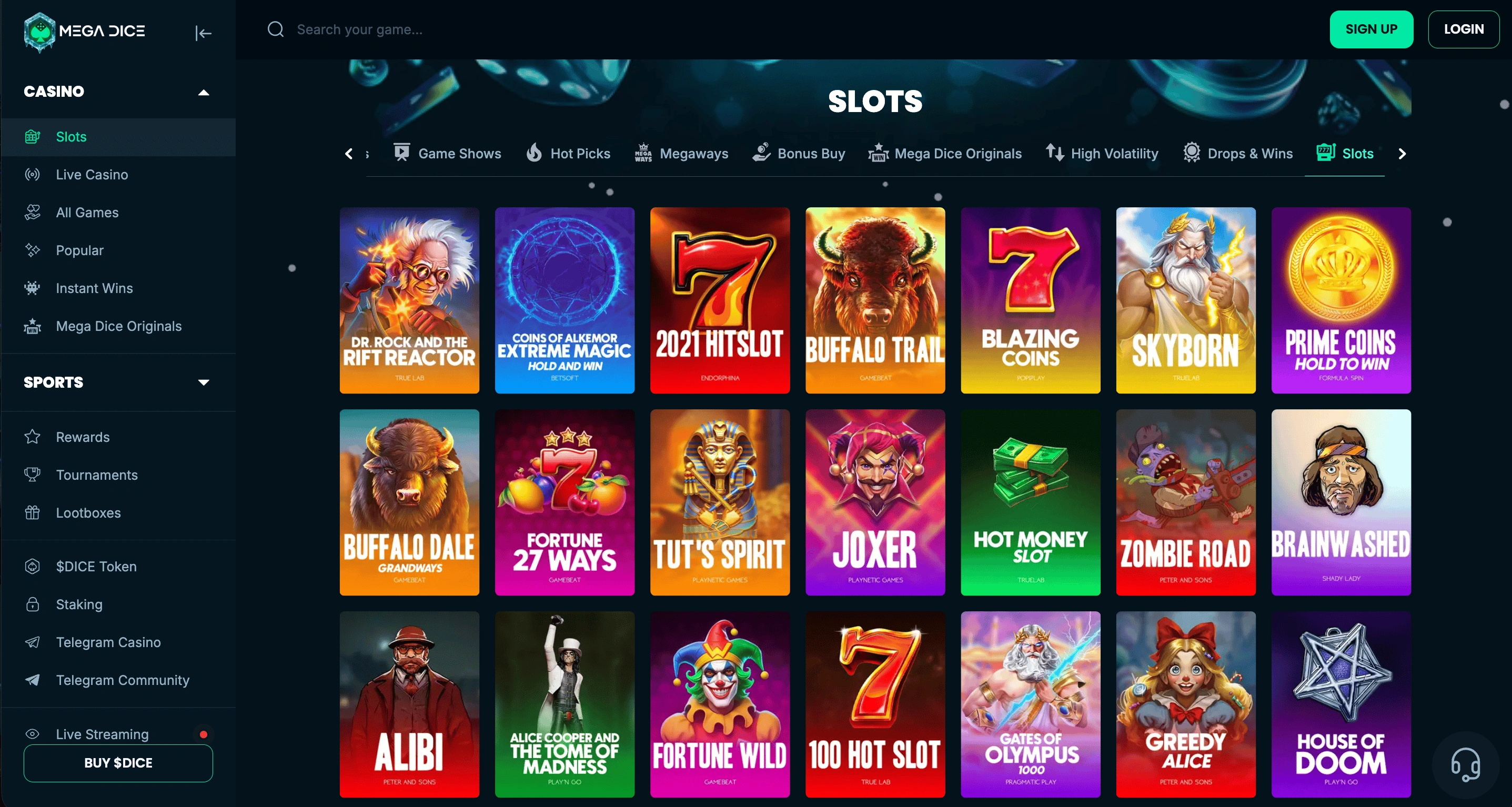 Top games at Crypto Casino No KYC platforms
