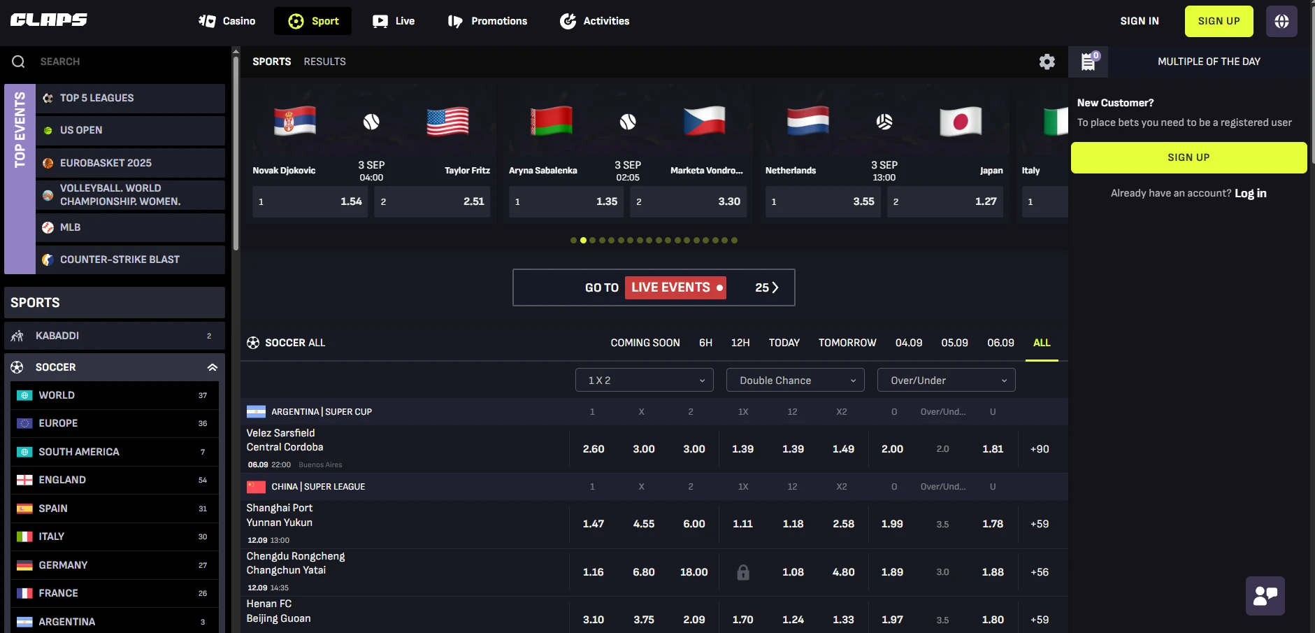 Sports betting in the best crypto casino sites